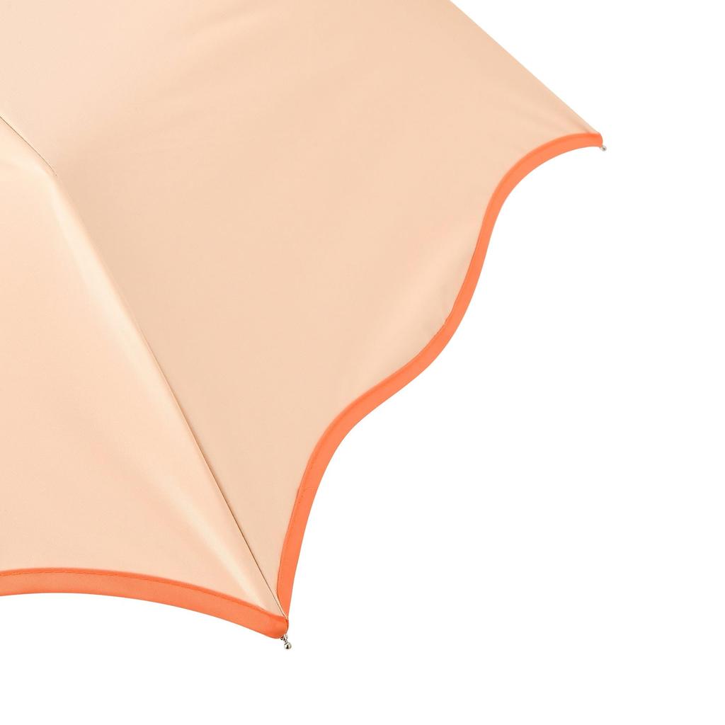 Francfranc Francfranc Shading Wave Piping Folding Umbrella 50cm Orange For both sunny and rainy days Shading UV protection Lightweight Parasol Rain
