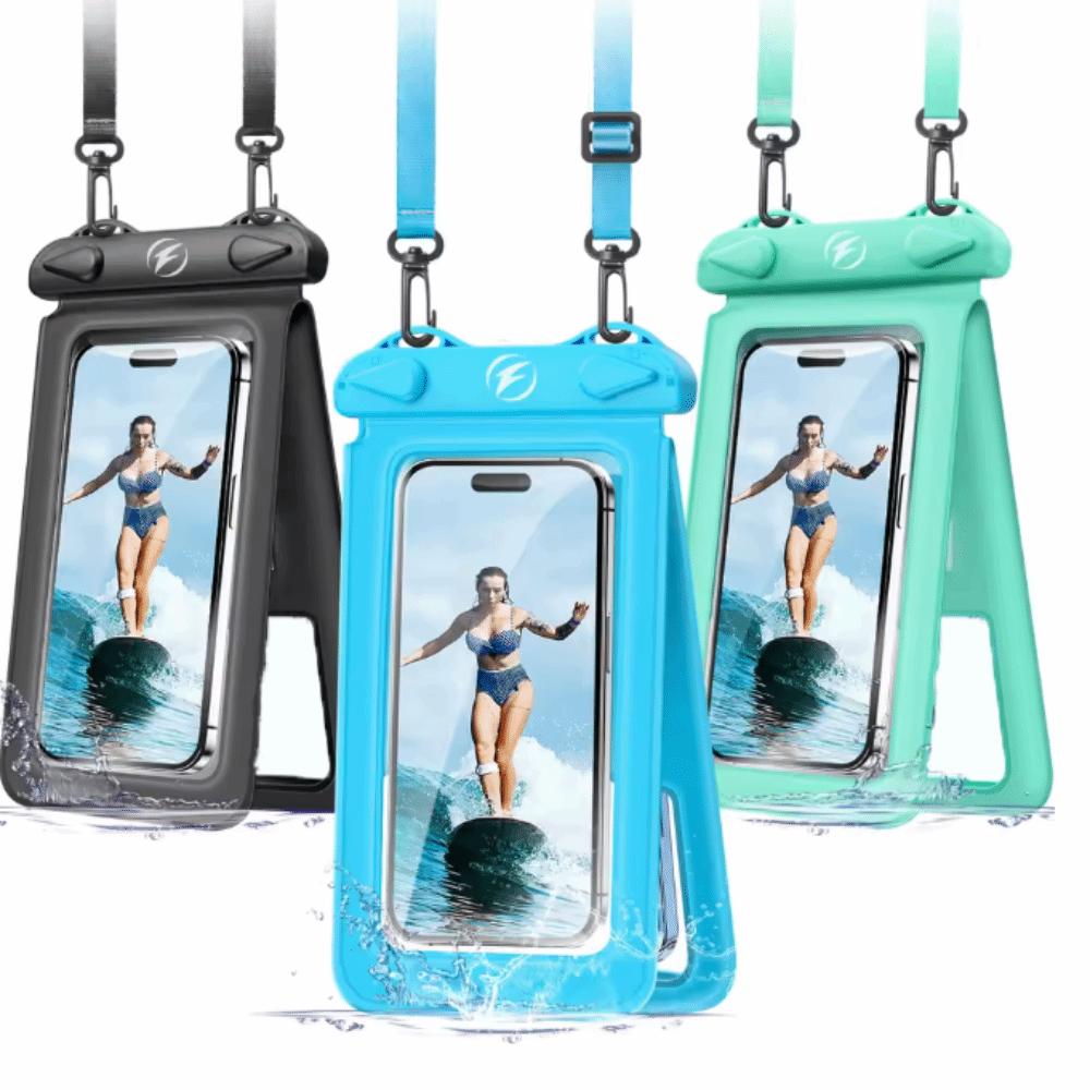 Transparent Mobile Phone Waterproof Bag Double Pocket Waterproof Phone Pouch  Cell Phone