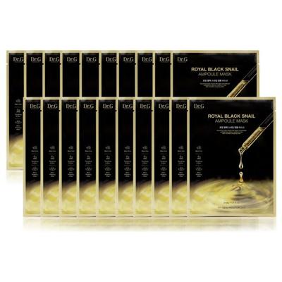 Dr.G Royal Black Snail Ampoule Mask 30ml 20 Sheets, 1 Pack, 20 Pieces
