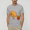 Funny Potato Farting Frenc TShirts Unisex Vintage Pure Cotton Tee Shirt O Neck Short Sleeve T Shirt Graphic Tops