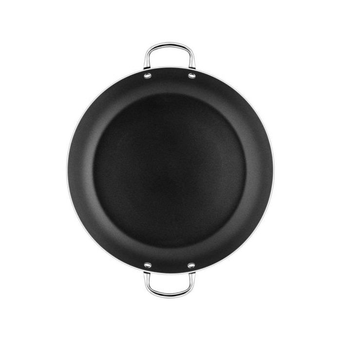 MONIX Resistent Plus - Poêle à Paella en Aluminium avec Revêtement Antiadhésif, Tous Feux dont Induction, 42 cm