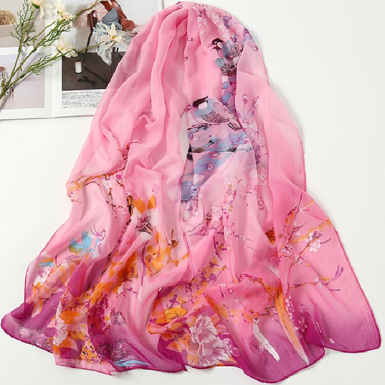 Spring/Summer New Women'S Silk Scarf 50 * 160cm Simulated Silk Twill Square Scarf Fashion Printed Large Square Scarf Professional Scarf