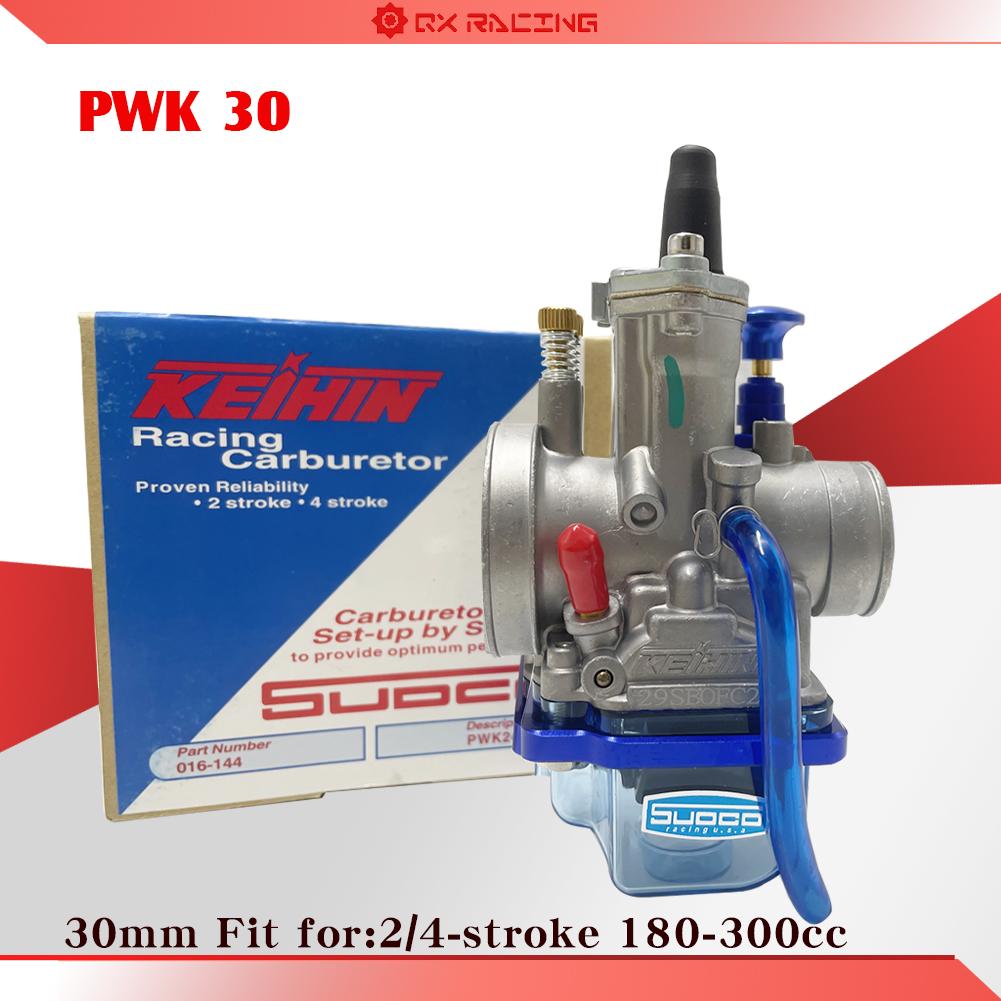 Motorcycle Carburetor PWK 24 26 28 30 32 34mm Carb With Power Jet Racing 125-300 For Keihin Motocross Universal Accessories PWK 30