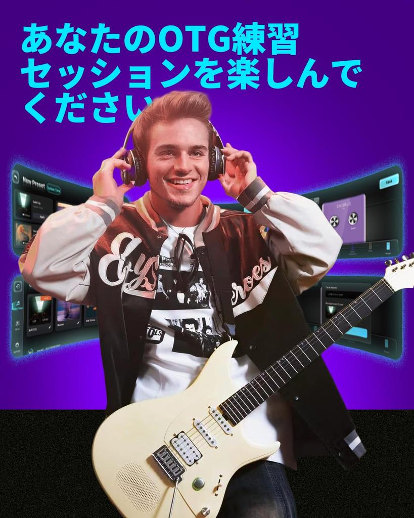 Enya Inspire Electric Guitar Smart Electric Carbon Fiber Guitar with 15W Wireless 20 Onboard Charging Adjustment Wrench and Gig Bag 39" Speaker,