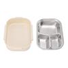 304 Stainless Steel Compartment Lunch Box 3 Compartment Thermal Lunch Box  For Travel