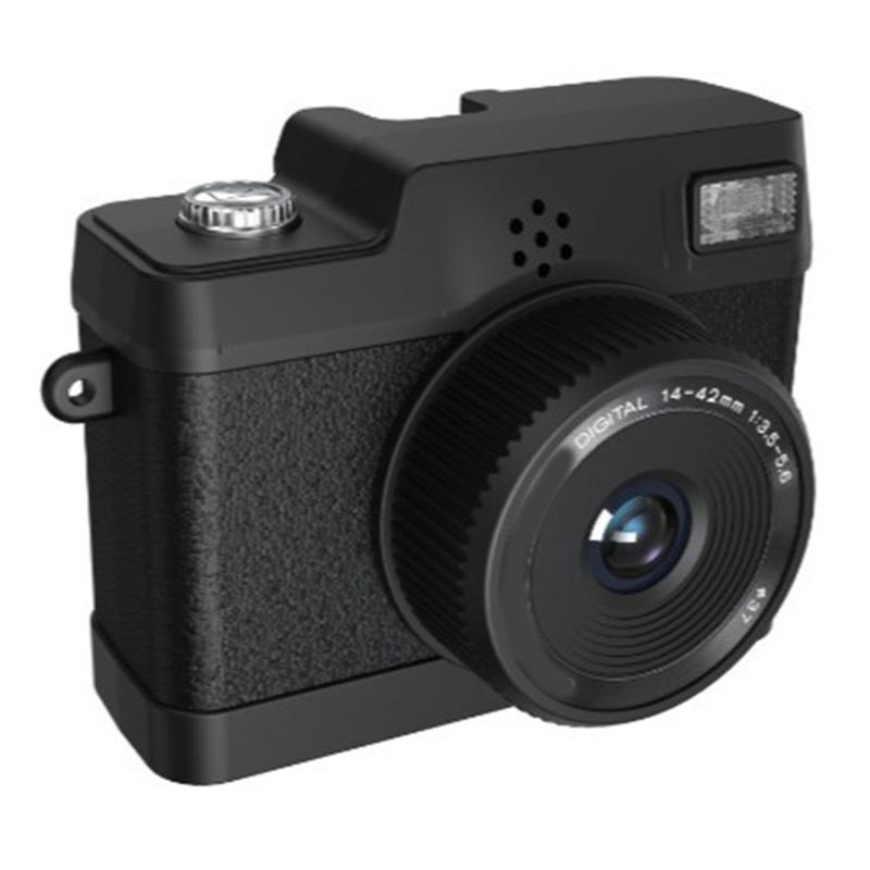Compactly Vintage Style Camera 1080P Video Recorder Pocket Size With Builts In LED Flash Perfect For Students Traveler