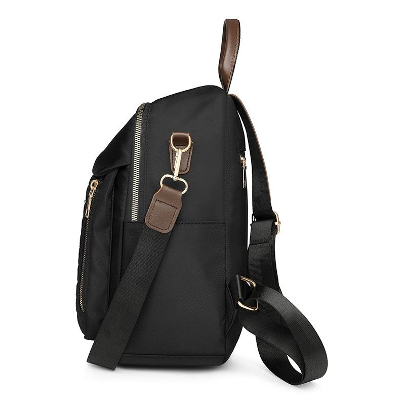 Rhombus embroidered thread backpack women's new women's backpack Korean version fashionable large-capacity anti-splashing travel backpack
