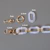 New Phone Chain Accessory Detachable Parts Amber Crossbody Resin Cute Strap Phone Case Chains Acrylic Shoulder Lanyard Hanging Chain