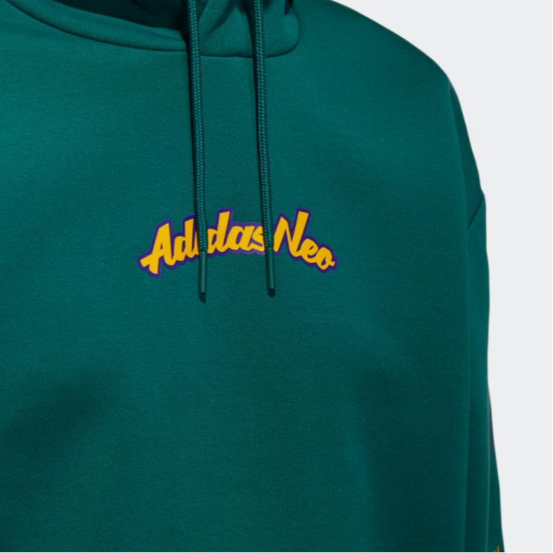 Adidas Essentials Logo Hoodie Men Hoodies Forest-Green H14176
