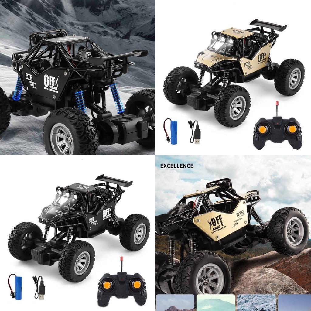 Climb With Style Alloy Off-road Rc Climbing Car With Lights For Kids