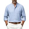 Men S Casual Loose Linen Stand Collar Long Sleeve Shirt