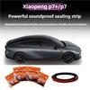 Car Door Seal Strip for Xpeng P7 P7i 2022-25  Rubber  Sealing Kit  Anti-Dust Water Proof  Soundproof Weatherstrip Accessories