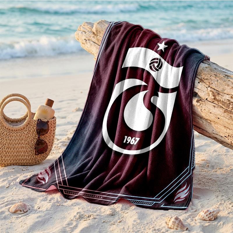 Trabzonspor FC Print Mikrofaser Strandtuch Schnelltrocknend Saugfähig Großes Handtuch für Strand Schwimmen Reisen