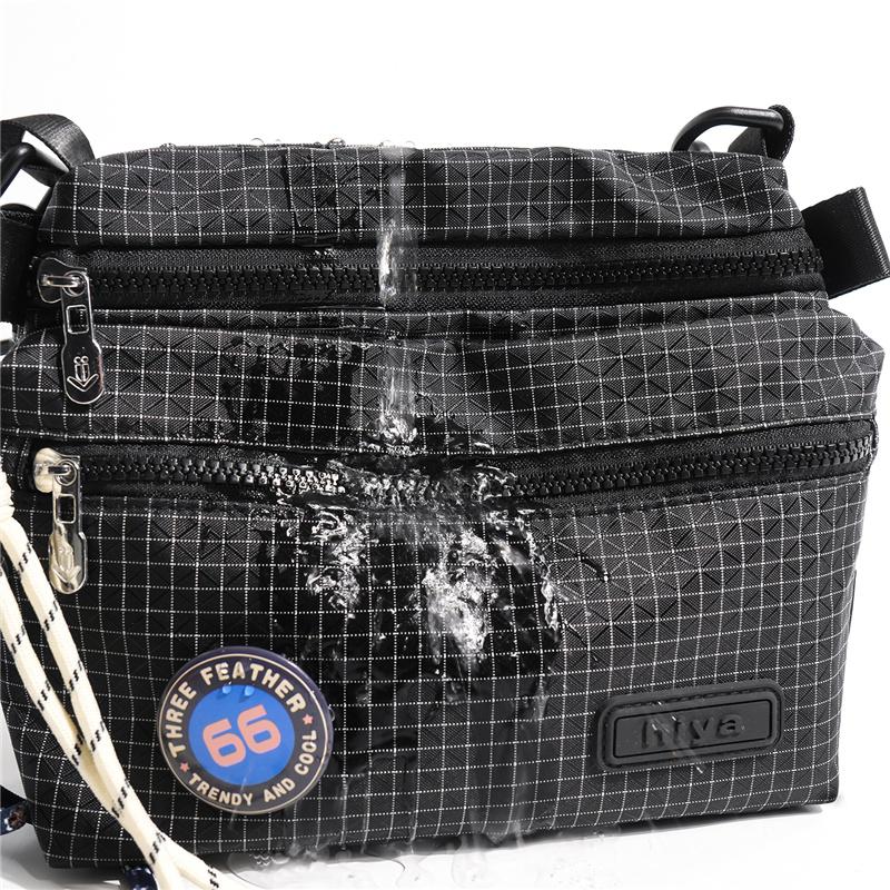 Water-repellent Outdoor Crossbody Bag Lightweight Shoulder Bag Commuter Small Square Bag