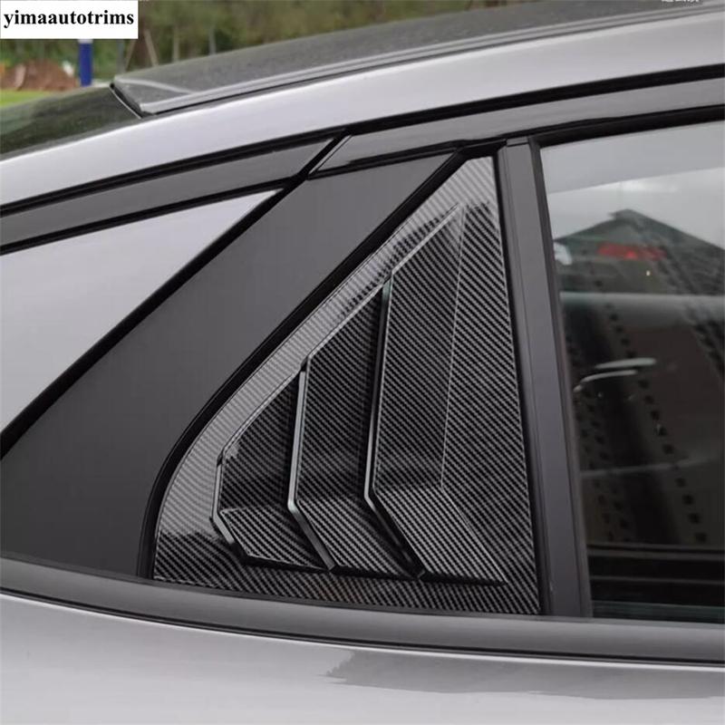 For GAC Trumpchi Empow  - 2025 Black Exterior Accessories Rear Window Blinds Side Louvers Vent Shutters Panel Cover Trim