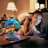 New Painting Glass Mushroom Table Lamp for Bedroom Living Room Home Office Decor