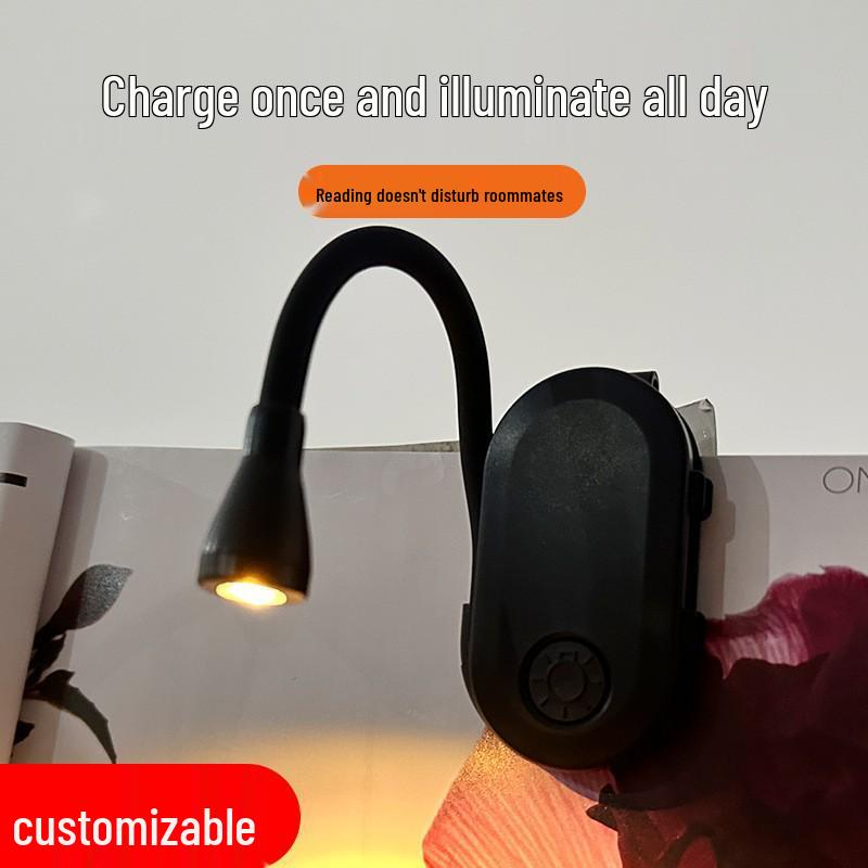 Portable LED Night Light: Eye-Safe, Clip-On Design for Reading and Studying
