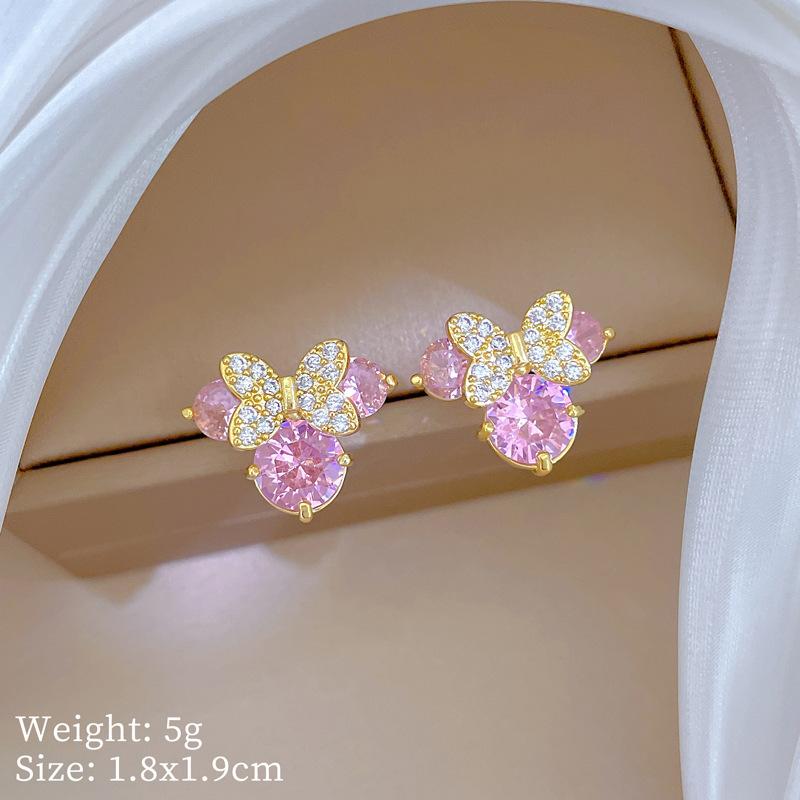 Zircon Green Fox Full Diamond Light Luxury Temperament Gorgeous Full Diamond Necklace Female Versatile Collarbone Chain Titanium Steel