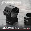 ACUMETA Bastion - 30mm Scope Ring for 20mm Rail, 1.26 Inch Height, for Model Guns and Telescopes (Black)