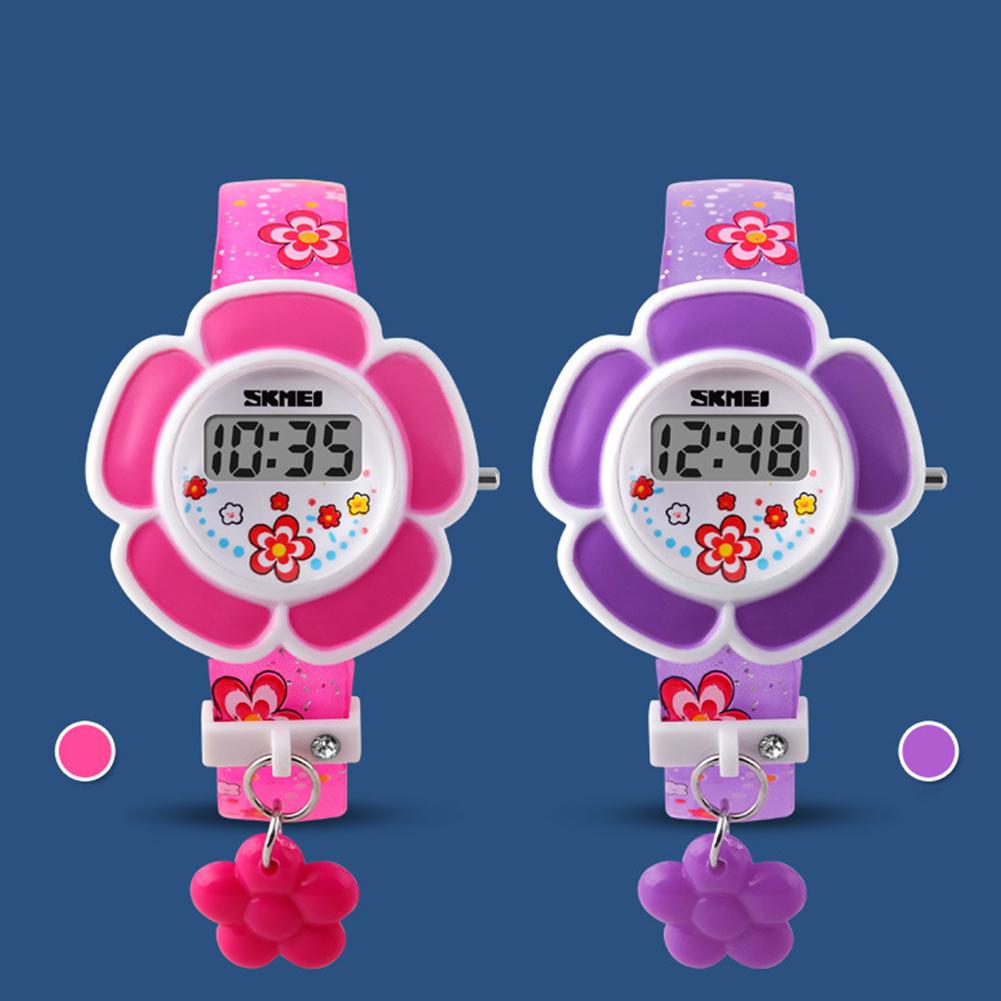 

Дети цветочные подарки модные цифровые часы регулируемая форма