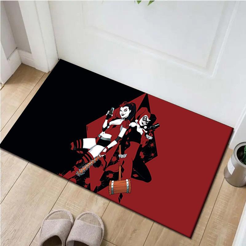 1pc Office Carpet Chair Mats Harley Quinn Comic Artwork Perfect for Office Chairs, Living Rooms, Or Bedrooms,Polyester Carpet.HDT055 60cm by 90cm