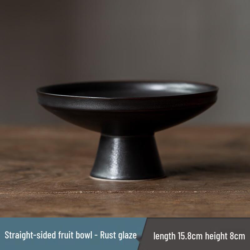 Elegant Chinese Ceramic Pedestal Snack Plate