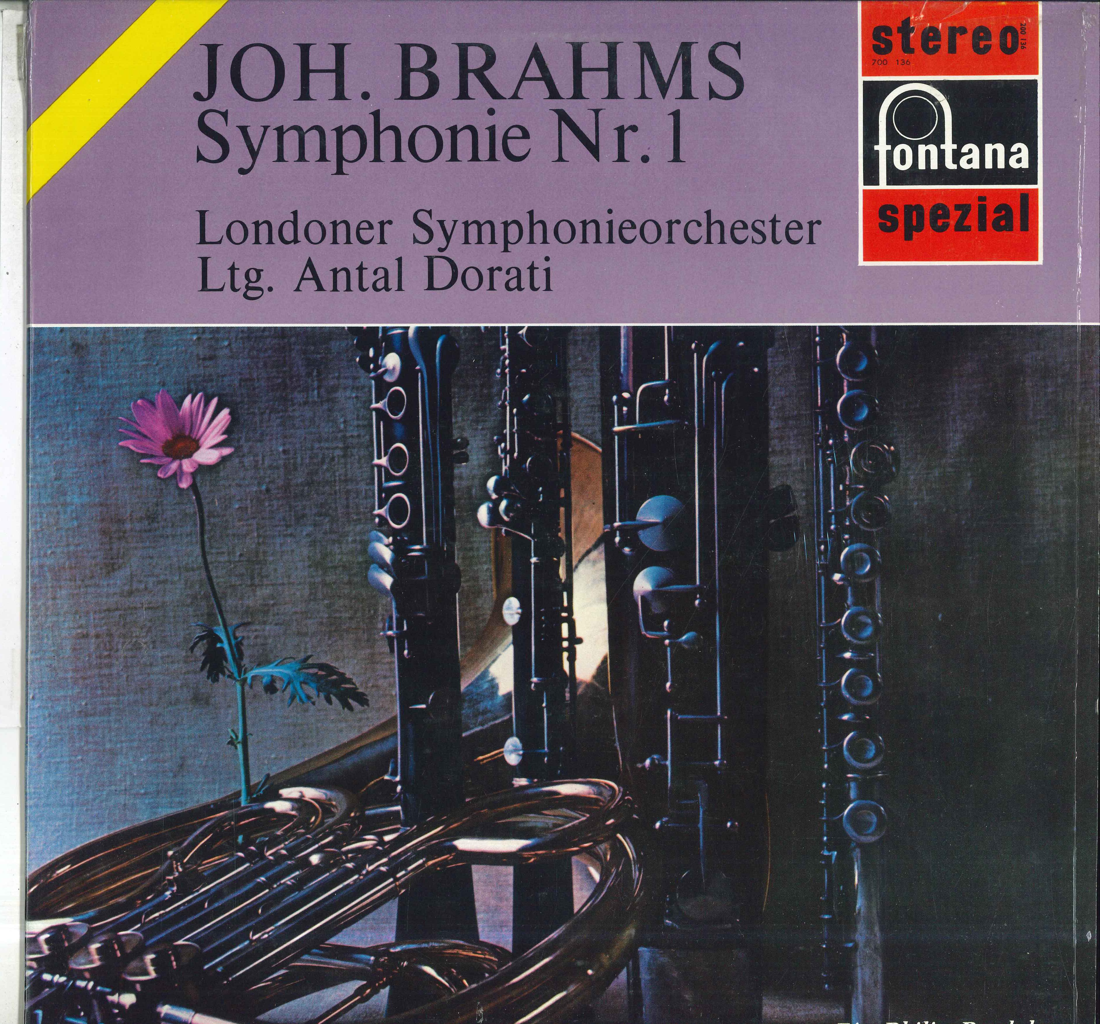 

LP Record ANTAL DORATI LONDON SYMPHONY ORCHE Brahms Symphonie Nr1 Cmoll Op68 700136WGY FONTANA Netherland Classical Used