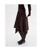 Anggae Unbalanced Satin Skirt Brown
