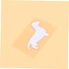FELTECHELECTR SEAL REFLECTIVE CAR STICKER STICKER C075 Dachshund White