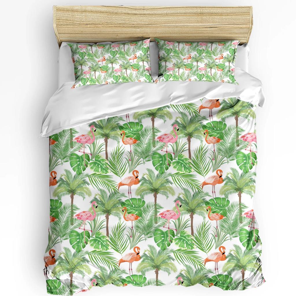 Palm Tree Sea Beach Blue Sky White Clouds 3pcs Bedding Set For Double Bed Home Textile Duvet Cover Quilt Cover Pillowcase