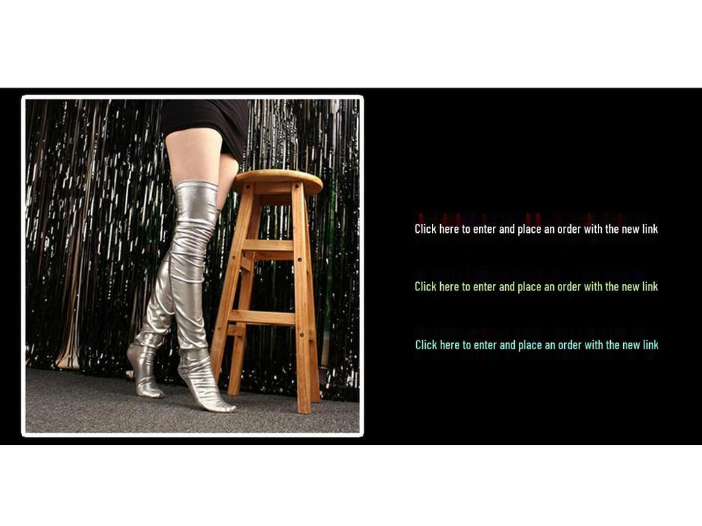 Glänzende Schwarz-Rote Lackleder-Oberschenkelhohe Socken für Damen