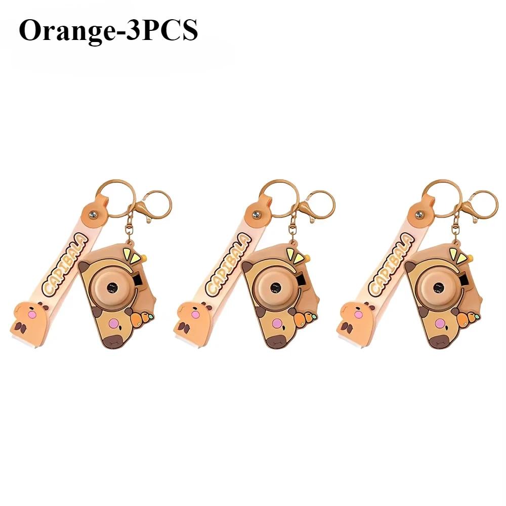 Capybara Projection Keychain Mini Camera Design Cute Animal Key Chain Bag Accessory Creative Gift for Friends Party Favor