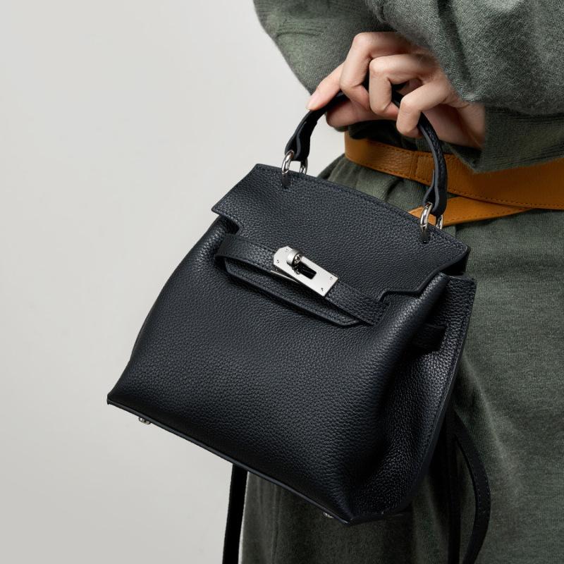 Torba Damska Moda Retro Torba ze Skóry Licowej Jednoramienna Crossbody Skórzana Torba Torba