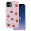 Pink Strawberry Case For Iphone 11