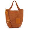 Slit Raffia With Calfskin Handbag, Shoulder Bag, Crossbody Bag Mini Women's Honey Gold A685453X12-1038