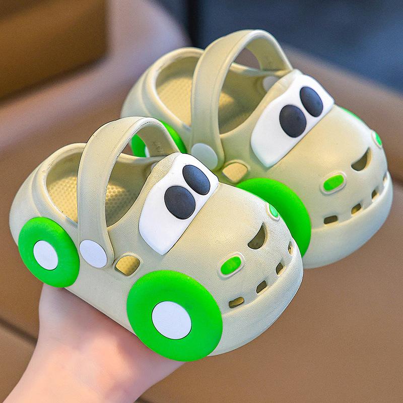 

Летние сандалии для мальчиков и девочек Детские тапочки Crocs Водонепроницаемые и ударопрочные детские 20-21 хаки