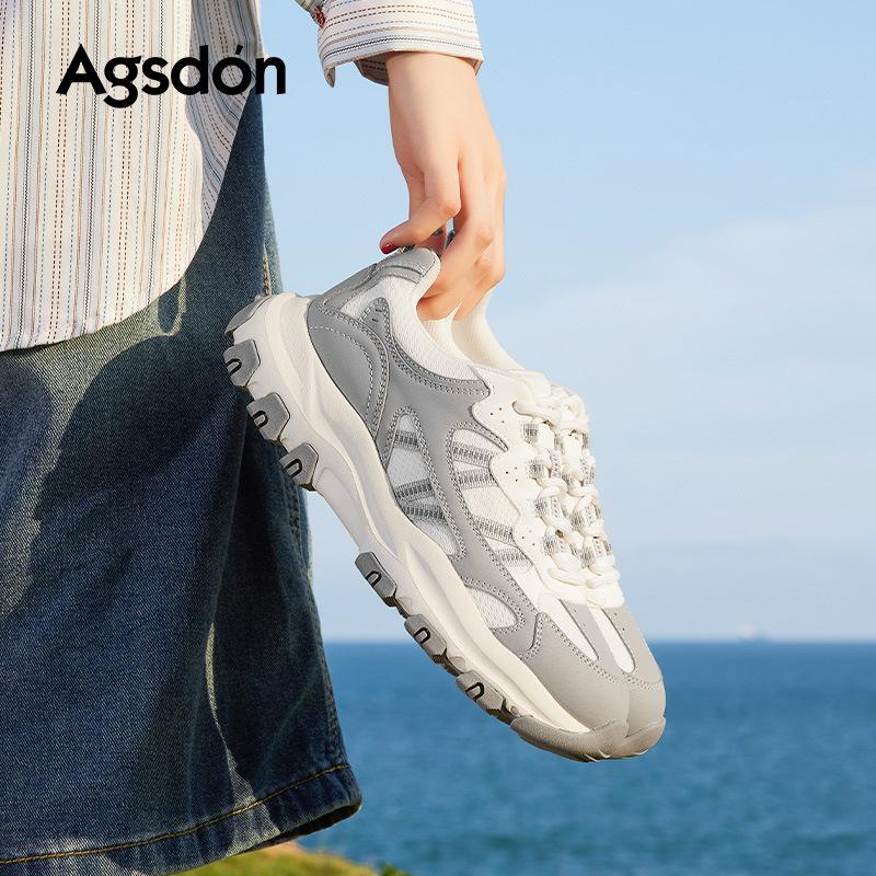 Augustine Dad Shoes Women's 2025 New Autumn Lightweight Platform Sports Shoes Soft-soled Outdoor Hiking Casual Shoes