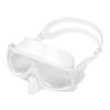 Diving Goggles Dual Use PC Silicone Antifog Waterproof Scuba Diving Mask for Adult Freediving Swim White
