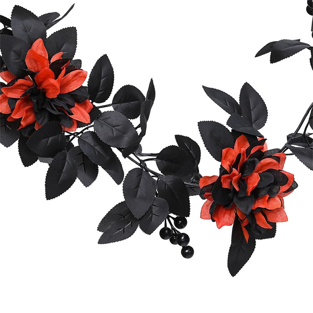Artificial Flowers Fake Roses Halloween Garland Versatile Decoration