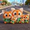 Zootopia Judy and Nick Plush Toy Set - Chubby Fox and Leopard Police Officer Dolls