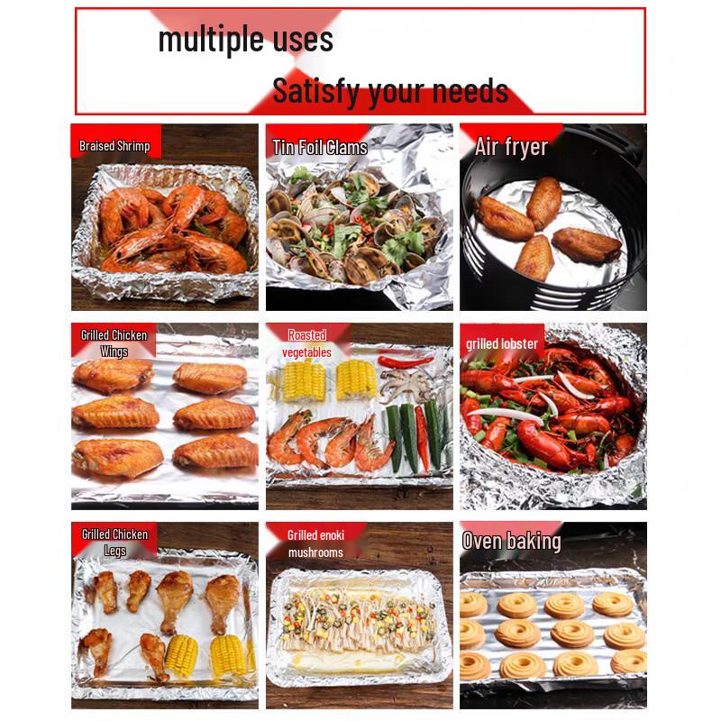 Zhishi Aluminum Foil for Air Fryer & BBQ