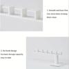 1pc Easy Install Wall-Mounted Hat Rack - Polished Finish, 6-Hook Plastic Storage Organizer for Hats, Headbands, Keys - Multi-Functional Home Accessory