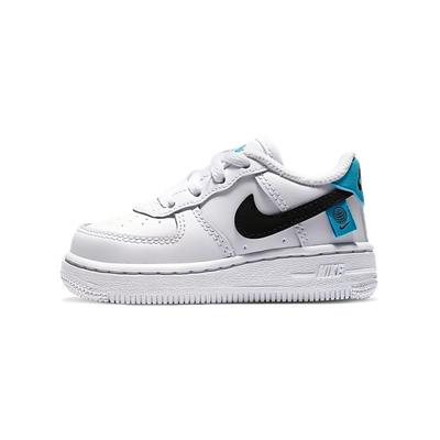 Air Force 1 Worldwide Low Top Skateboard Shoes White Black Blue Infant And Toddler CN8541-100