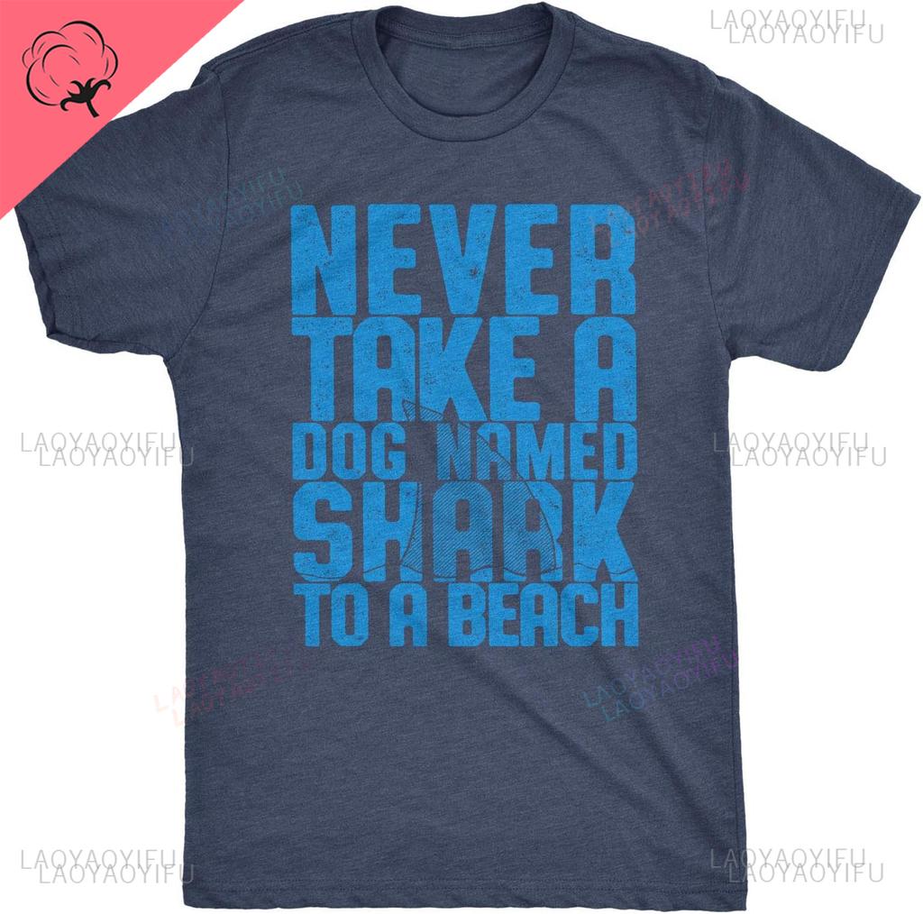 Funny Shark Printed T Shirts for Men Jaws Shirts for Guys Funny Graphic Tees for Shark Week Personalized Man Streetwear Tops