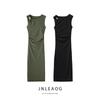 Jnleaog Autumn New Women's Clothing Fashion Style Stylish Metal Inlaid Dress 1026151527