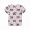 Little maven Kids Clothes Baby Boys 2026 Summer New T Shirts Holiday Children's Clothing Cartoon Fire Truck Shirts 2-7 Years