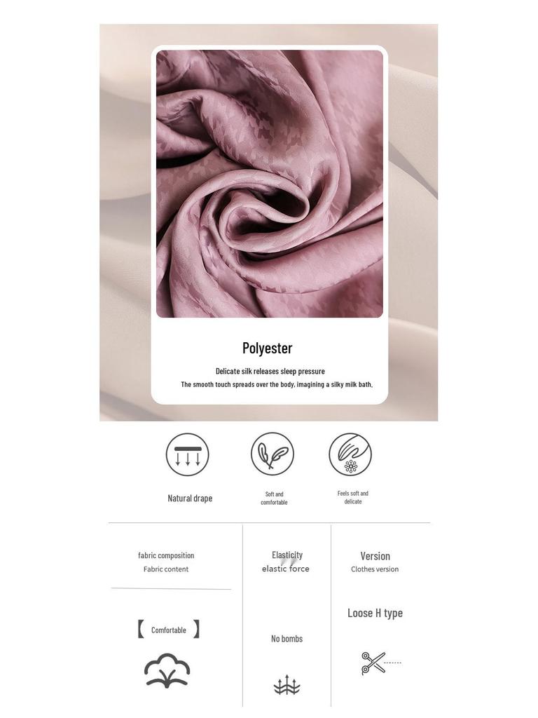 2022 Frühling & Herbst Eis Seide Paar Pyjama Set - Damen- & Herren Langhosen, Übergröße, Homewear