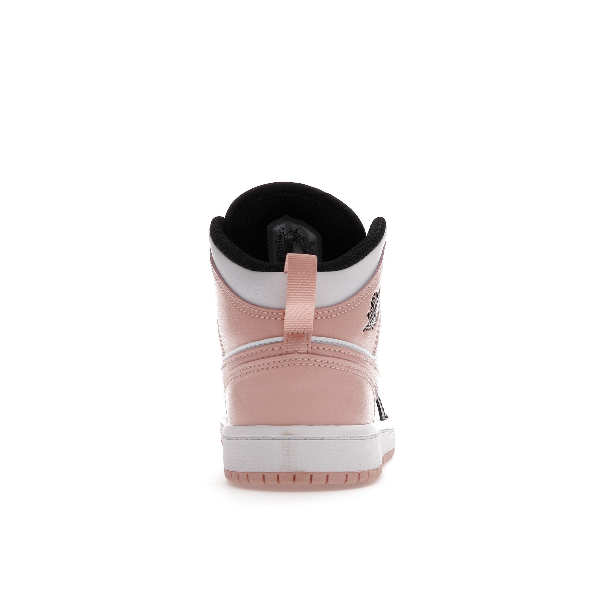 Детские кроссовки Air Jordan 1 Mid PS Crimson Tint White Black 640734-133 28 — фото 6