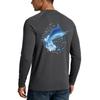 Men's Long Sleeve Sun Protection Shirt UPF50+ UV Resistant Lightweight Stretch Outdoor Fishing Running Sports Top