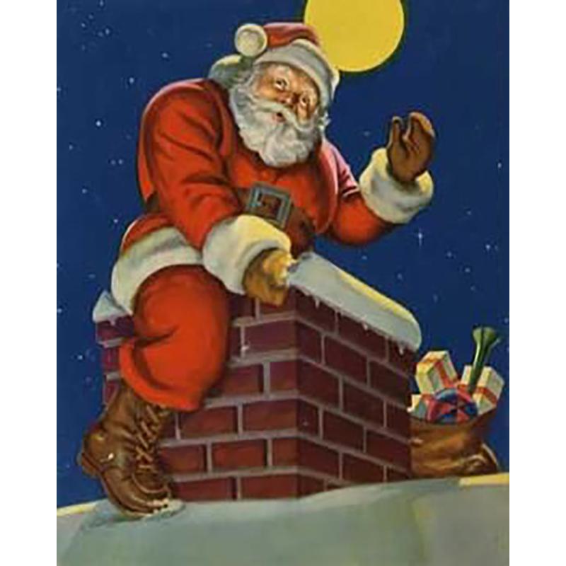 DIY Santa Claus 5D Diamond Painting Full  Round Drill Christmas Diamond Embroidery Mosaic Home Decor Wall Art